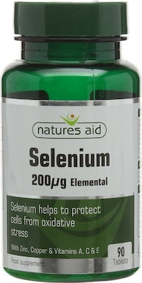 Natures Aid Selenium 200mg 90 ταμπλέτες