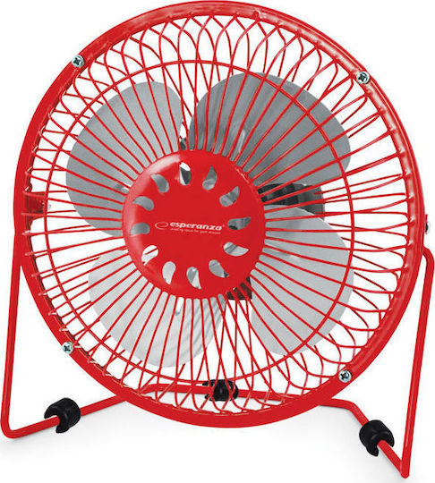 Esperanza USB Office/Home Rotating Fan Red Yugo Red EA149R