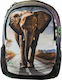 Deck 9 Double Beast Elephant School Bag Backpack Elementary, Elementary Multicolour with Water Bottle Holder 25Liters