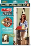 Magic Mesh Moskitonetz Tür Magnetisch Schwarz aus Polyester 220x150cm