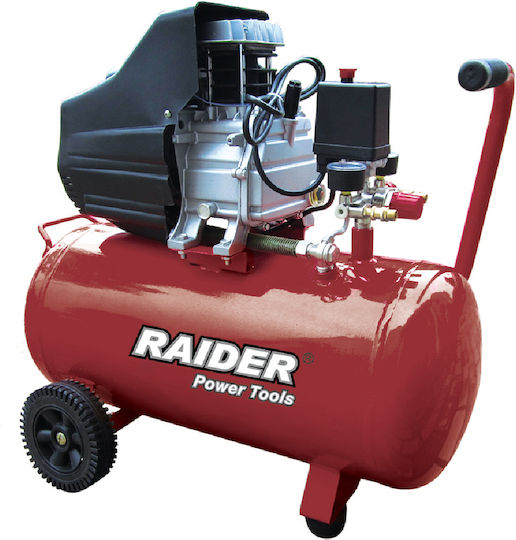 Raider RD-AC02 Single-Phase Air Compressors with Power 2hp and Airtank 50lt 120105