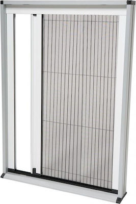 Primo Disegno Screen Window Pleated White from Fiberglass 120x120cm