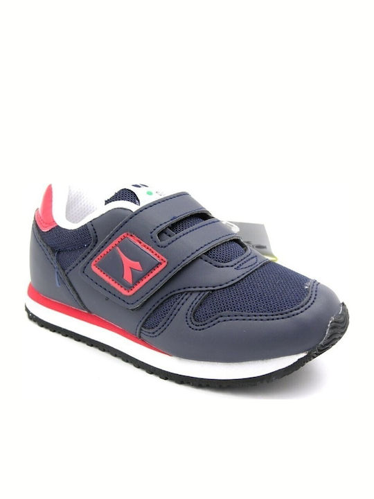 K Run Nyl Αθλητικά Παιδικά Παπούτσια Running με Σκρατς Navy Μπλε