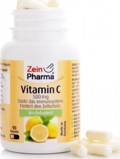 Zein Pharma Vitamin C Витамин за Кожата & Антиоксидантно действие 500мг 90 капси