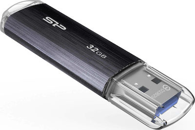 Silicon Power Blaze B02 32GB USB 3.1 Stick Μαύρο