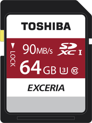 Toshiba Exceria N302 SDXC 64GB Class 10 U3 UHS-I