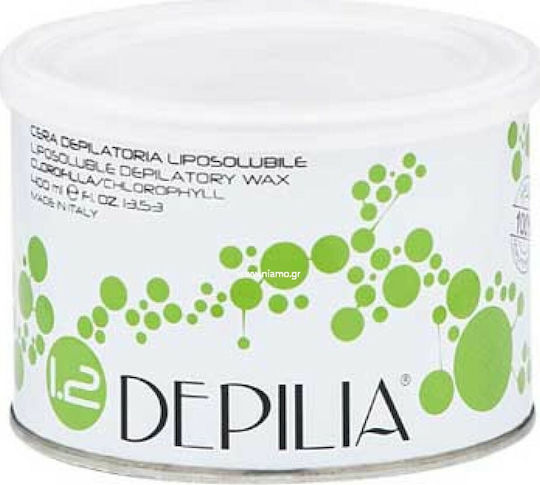 Depilia Κερί Αποτρίχωσης σε Δοχείο για Πρόσωπο & Σώμα για Ευαίσθητες Επιδερμίδες Λιποδιαλυτό Chlorophyll 400ml