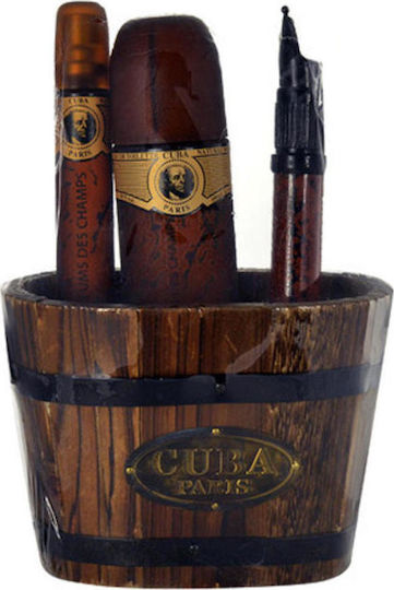 Cuba Cuba Gold Eau de Toilette 100ml & Gold Eau de Toil Ανδρικό Σετ με Eau de Toilette