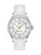Chemin Des Tourelles Automatic Women's Watch Automatic with White Leather Strap