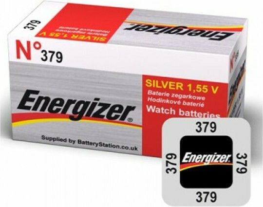Energizer 379 Silver Oxide Watch Battery SR63 1.55V 1pcs