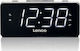 Lenco CR-18 Tabletop Digital Clock LED Plastic with Alarm Clock & Radio White CR-18