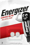 Energizer A76 Αλκαλικές Μπαταρίες Ρολογιών LR44 1.5V 2τμχ