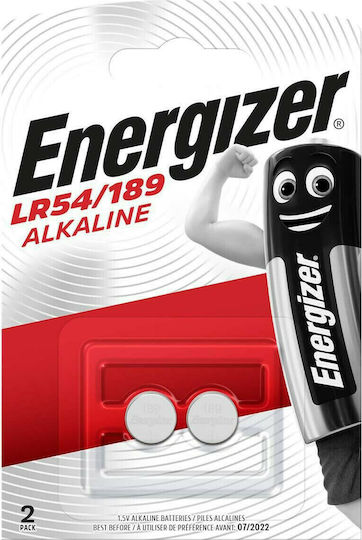 Energizer 189 Alkaline Watch Batteries LR54 1.5V 2pcs