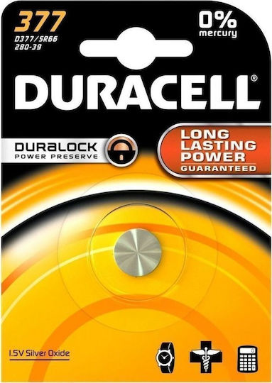 Duracell Long Lasting Power 377 Батерия Сребърен оксид За часовници LR66 1.5V 1бр