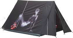 Easy Camp Image X-Ray Campingzelt Schwarz 3 Jahreszeiten für 2 Personen 300x150x130cm