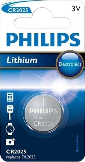 Philips Batterie Lithium für Uhren CR2025 3V 1Stück