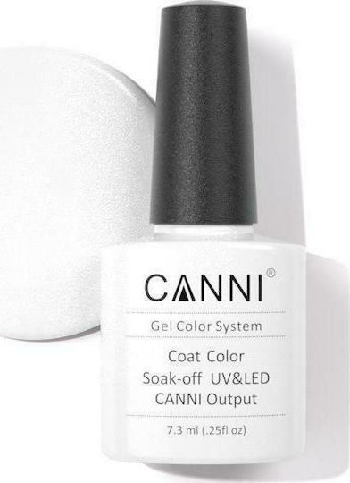 Canni Classic Ημιμόνιμο Βερνίκι Νυχιών 206 Flash White 7.3ml