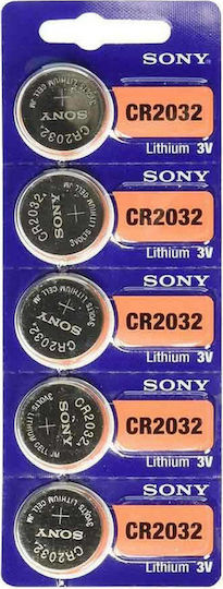 Sony Батерии Литий За часовници CR2032 3V 5бр