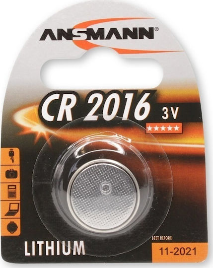Ansmann Batterie Lithium für Uhren CR2016 3V 1Stück