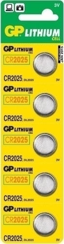 GP Batteries Lithium Cell Baterii CR2025 3V 5buc