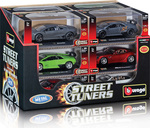 Bburago Street Tuners Spielzeugauto Straßentuner Colorful für 3++ Jahre (Verschiedene Designs) 1Stück 42200/Assortment