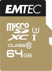 Emtec Speedin microSDXC 64GB Clasa 10 U3 UHS-I cu adaptor