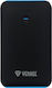 Yenkee YPB 0160 Power Bank 6000mAh με 2 Θύρες USB-A Μαύρο