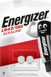 Energizer 186 Αλκαλικές Μπαταρίες LR43 1.5V 2τμχ Energizer 186 Αλκαλικές Μπαταρίες LR43 1.5V 2τμχ