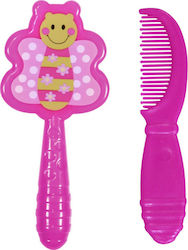 Lorelli Babybürste & Kamm Pink 2Stück