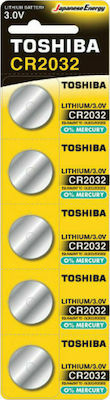 Toshiba Μπαταρίες Λιθίου Ρολογιών CR2032 3V 5τμχ