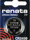 Renata Lithium Watch Battery CR2430 3V 1pcs