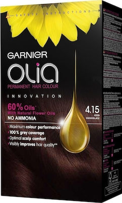 Garnier Olia Set Haarfarbe kein Ammoniak 4.15 Chocolate ice cream 60gr