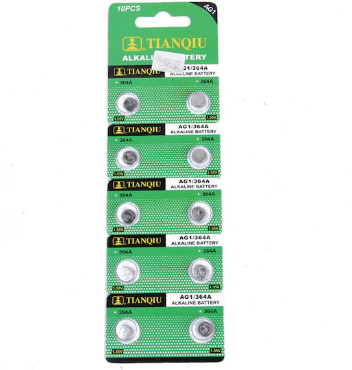 TianQiu Tianqiu AG1364A Batterien Alkalisch für Uhren LR60 1.5V 10Stück