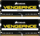 Corsair Vengeance 32GB DDR4 RAM με 2 Modules (2x16GB) και Ταχύτητα 2400 για Laptop