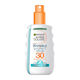 Garnier Ambre Solaire Clear Protect Transparent Αδιάβροχη Αντηλιακή Κρέμα Σώματος SPF30 σε Spray 200ml