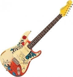 Vintage Ηλεκτρική Κιθάρα V6 Thomas Blug Signature με SSS Διάταξη Μαγνητών Ταστιέρα Rosewood σε Χρώμα Summer of Love