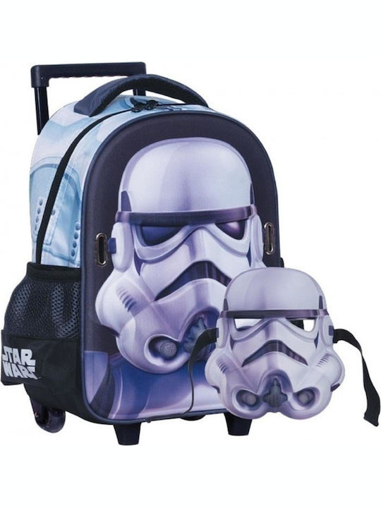 Gim Star Wars Trooper with Mask School Bag Trolley Kindergarten Multicolored