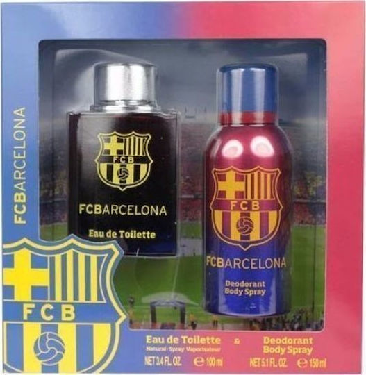 Air-Val International International Fc Barcelona Men's Fragrance Set with Eau de Toilette 2 Pieces