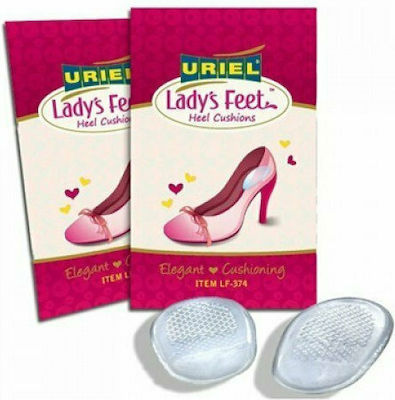 Uriel Πατάκι Φτέρνας Ανατομικά Υποπτέρνια made of Silicone for Heels 2pcs