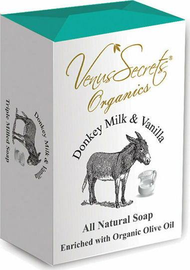 Venus Secrets Donkey Milk & Vanilla Seife Bar mit Eselsmilch 150gr