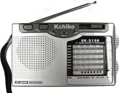 Kchibo KK-3130 Radio portabil Cu alimentare la rețea / baterie Argint