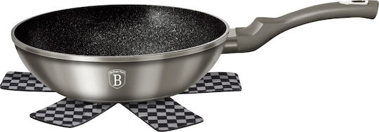 Berlinger Haus Metallic Line Wok made of Aluminum with Stone Coating Carbon Collection 28cm