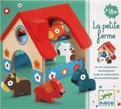 Djeco Baby Toy Φάρμα με Ζωάκια made of Wood for 18++ Months