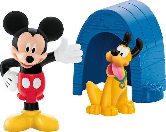 Fisher Price Disney Mickey Mouse Clubhouse - Mickey & Pluto Miniatur-Spaßspielzeug für 2+ Jahre
