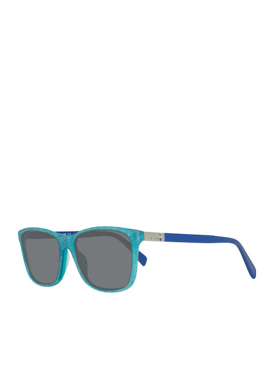 Just Cavalli Herren Sonnenbrille mit Türkis Kunststoff Gestell und Schwarz Linse JC730S 86A