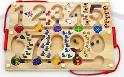 Viga Toys Baby-Spielzeug Magnetic Bead Trace Number aus Holz für 18++ Monate