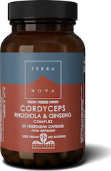 TerraNova Cordyceps Rhodiola & Ginseng 50κάψουλες