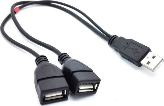 Powertech Μετατροπέας USB-A male σε USB-A female 1τμχ CAB-U051