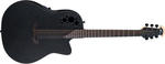 Ovation Semi-Acoustic Guitar Elite TX Mid Depth Cutaway Black