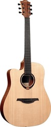 Lag Lefthanded Semi-Acoustic Guitar TL70DCE Cutaway Natural